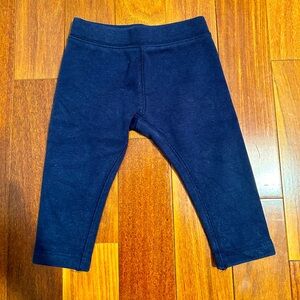 Primary Navy Baby cozy fleece-lined legging